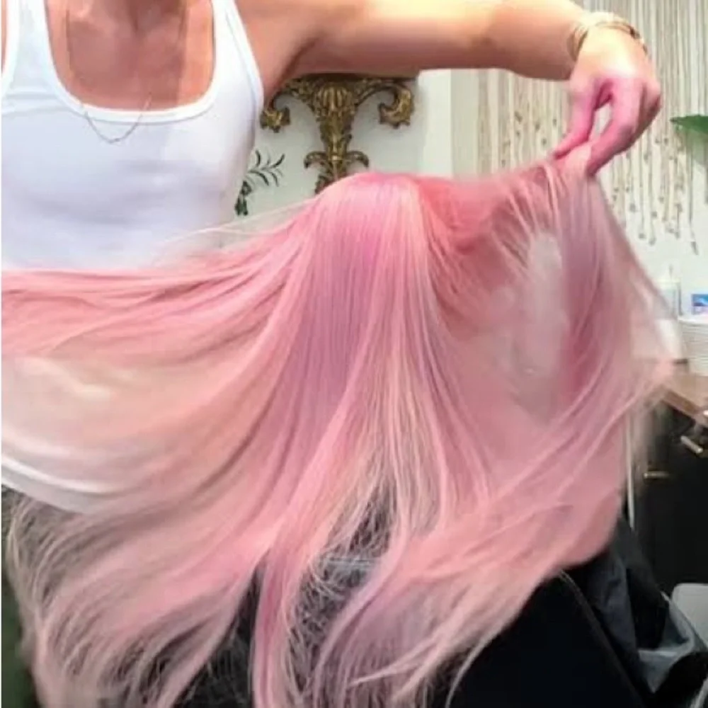 Halo Bubblegum Pink Hair Extension - Picture 3 of 10